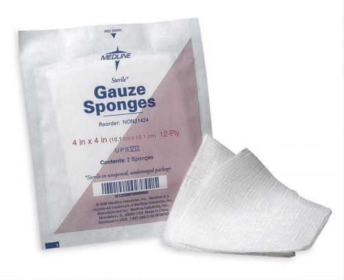 Medline 4&#034; Sterile Non-Woven Sponge