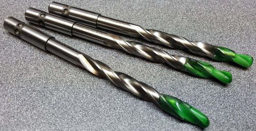 Package of 3 machine shop 0.250 hss 4&#034; drill bits boeing aircraft tool store for sale