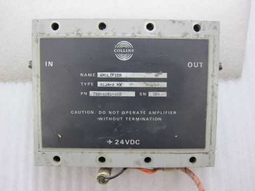 COLLINS MICROWAVE AMPLIFIER 5 WATT 10 dB GAIN 1.70 TO 2.00 GHz   I-8