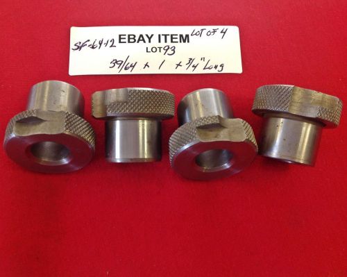 ACME SF-64-12 Slip-Fixed Renewable Drill Bushings 39/64&#034; x 1&#034; x 3/4&#034; Lot of 4