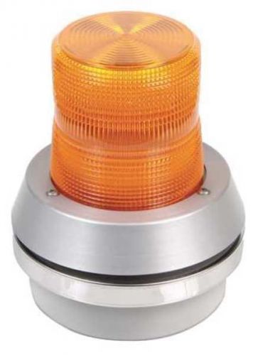 EDWARDS SIGNALING 95A-N5 Horn Strobe, Amber, Cast Aluminum, 120VAC