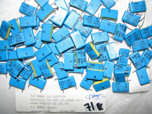 71 NOS WIMA FKP1 680PF 1600V CAPACITORS DIY TUBE TRANSISTOR  AMPLIFIER PART