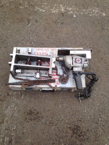 Tru Drill Hole Cutting Machine w/ B&amp;D Drill T-Drill ridgid