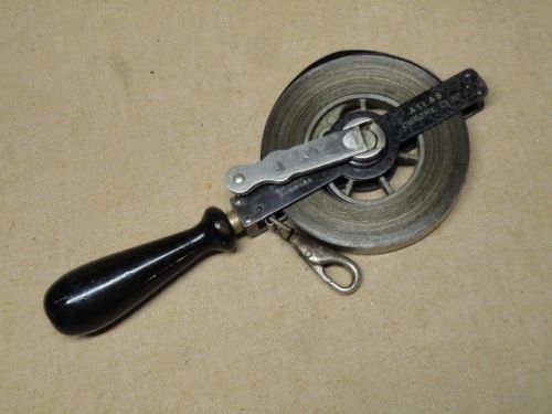 Vintage surveyor chain 4 rod lufkin rule co 66 ft surveyors drag tape saginaw mi for sale