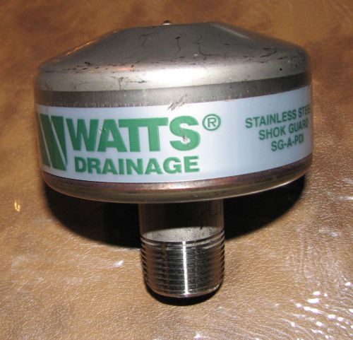 Watts 3/4&#034; npt ss water hammer shock arrestor sg-a-pdi for sale