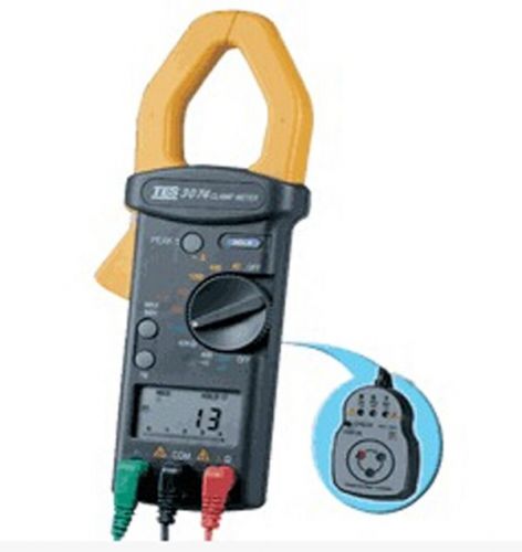 Tes-3074 taiwan taishi phase detector attached hook ac clamp meter tes3074 for sale