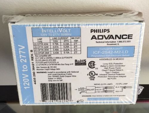 1 new philips advance smartmate intellivolt 26 watt cf ballast icf-2s26-h1-ld for sale