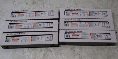 Lot of 6 GE ProLine 120V T8 2-Lamp Electronic Ballast GE232-120RESDIYB