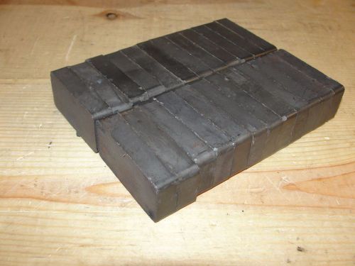 Lot of 24 Ferrite Magnets 1 7/8&#034; x 7/8&#034; x 3/8&#034; Ceramic Block 7.6 x 22.2 x 9.5 mm