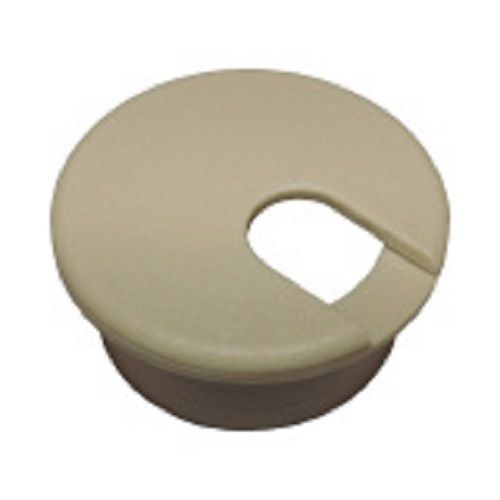 *NEW*  1 1/2&#034; PLASTIC ROUND DESK GROMMET - ALMOND -  #MOI-1037