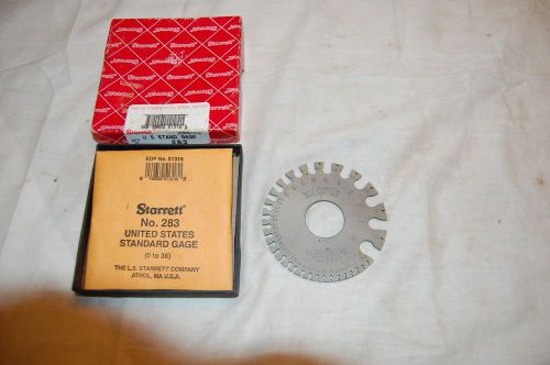 Starrett No.283 Standard Gage (0 to 36)