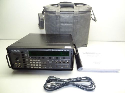 SAGE INSTRUMENTS 930A COMMUNICATIONS TEST SET W/ SAGE INSTRUMENTS CARRYING CASE