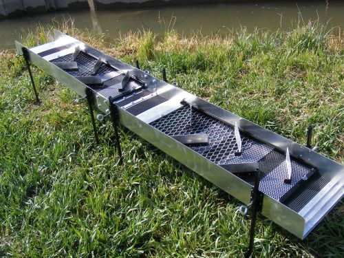 SUPER-V-Ripples - Sluice - High banker &amp; Dredge Extensions with adjustable legs