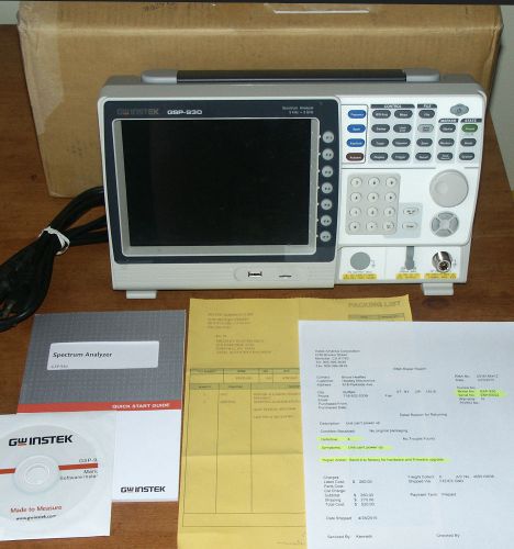 Instek GSP-930 3GHz Spectrum Analyzer