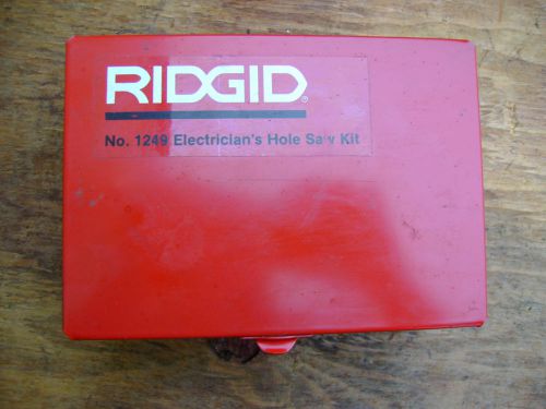 RIDGID 1249 ELECTRICIAN HOLE SAW KIT