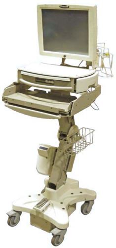 Stinger Levitator Rolling Mobile Workstation Medical Cart 6050 +Computer #2