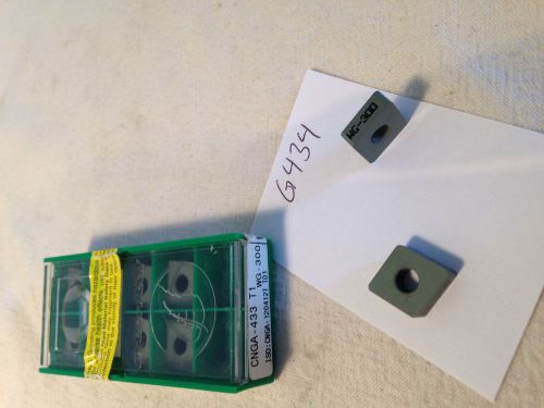 10 NEW GREENLEAF CNGA-433 T1 CERAMIC INSERTS. GRADE: WG-300 USA MADE {G434}