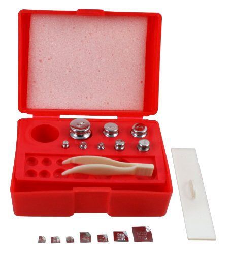 Smart weigh calibration weight kit, includes 50g, 2x20g, 10g, 5g, 2x2g, 1g and 8 for sale