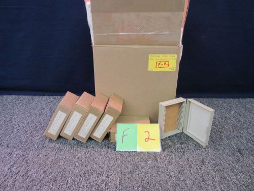 5 MICROSCOPE SLIDE STORAGE BOX CASE CONTAINER SIZE 2 25 SLIDES PER CASE NEW