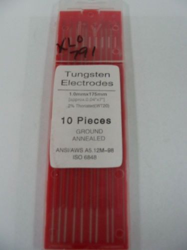 TUNGSTEN ELECTRODES .040&#034; x 7&#034; 2% THORIATED