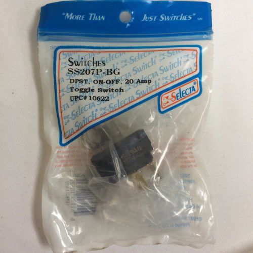 NEW SELECTA SS207P-BG TOGGLE 20 Amp 125 VAC: 10 Amp 250 VAC