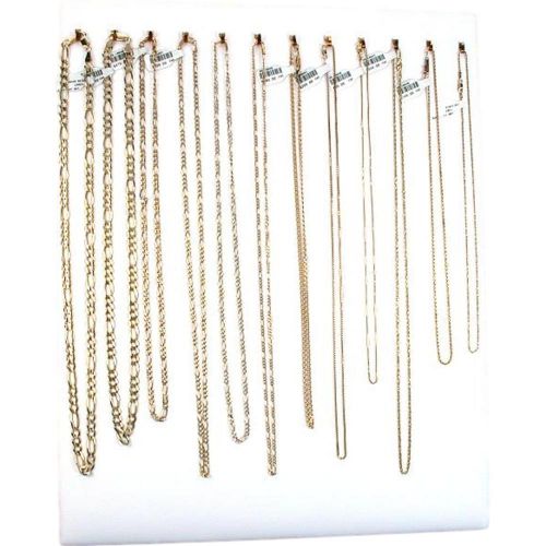 12 hook white chain necklace display jewelry easel for sale