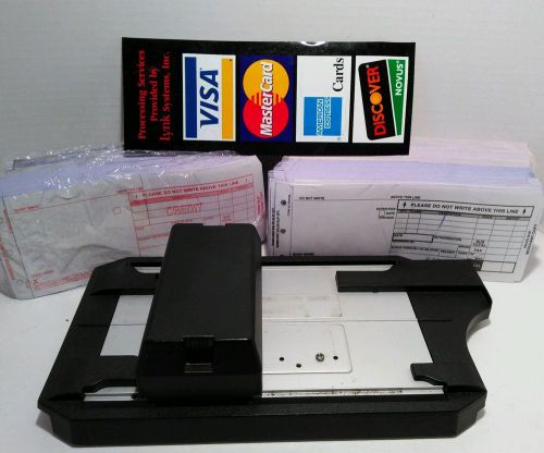 Addressograph Bartizan 4850 credit card imprinter with 100&gt; charge slips