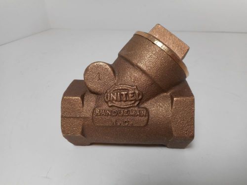 United Brass Swing Check Valve 1&#034; for Steam Boiler Free Shipping