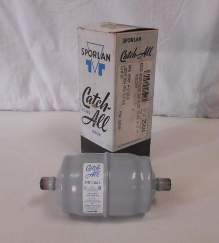 Sporlan Catch-All Filter-Drier 3/8&#034; ODF Solder w/Desiccant C-163-S NIB n