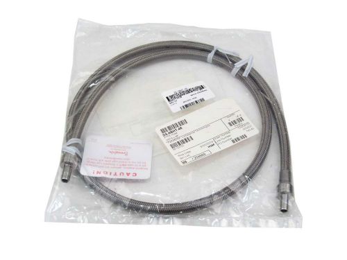 New! Swagelok SS-6BHT-48 46.4&#034; Braided Stainless Steel PTFE Hose 3/8&#034; Tube Stub