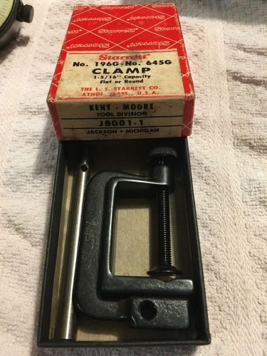 STARRETT DIAL INDICATOR 196 &amp; 645 SERIES LATHE PLANER MILLING CLAMP 645G