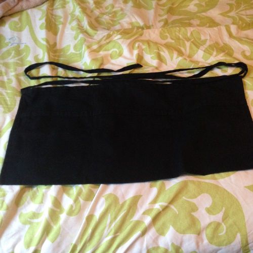 EUC black 3 pocket waitress apron