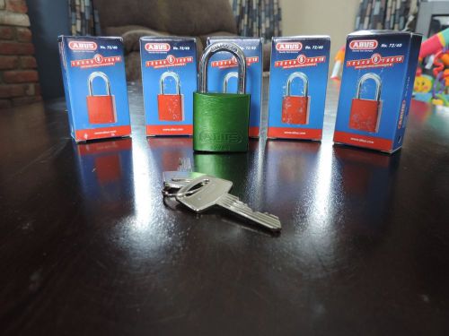 ABUS 72/40 KA Safety Lockout Aluminum Keyed Alike Padlock with 1-Inch shackle,