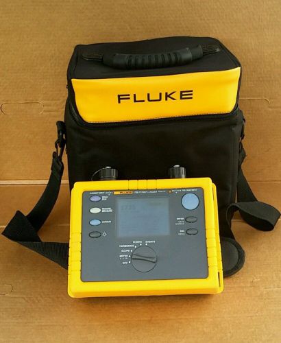 NICE!! Fluke 1735 Three Phase Power Logger Analyst + ACCESSORIES