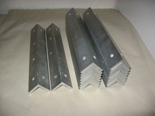 LOT 18 Aluminum Angles 12&#034; x 1.5&#034; x 1.5&#034;, .25&#034; Thick Mill Finish