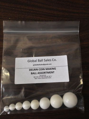 8 ball Delrin Coin Ring Making Ball Assortment