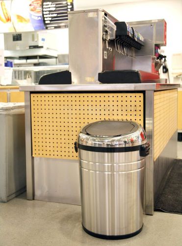 Itouchless commercial size stainless steel sensor touchless trash can for sale
