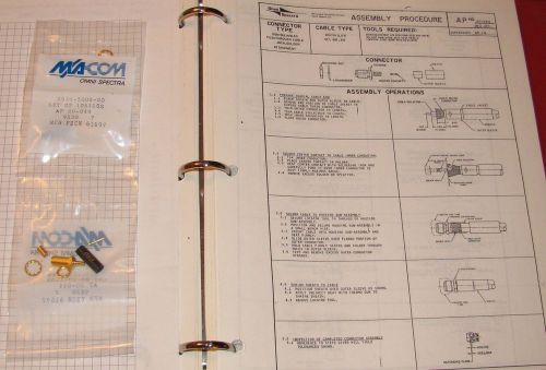 (24) ma-com 2034-5008-00 osm bulkhead feedthrough cable jacks new surplus for sale