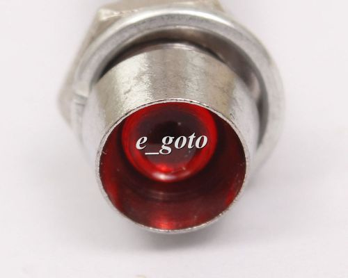 8MM Red LED pilot Signal Light power indicator lights DC 12V