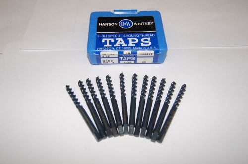 12 Pcs. Hanson Whitney 10-24 GH3 3 FLT HSS Spiral Fluted BTM Taps-Steam Oxided