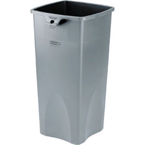 Untouchable Recycling Bin Gray 23 gal Home Work Kitchen Outdoor Indoor C673784