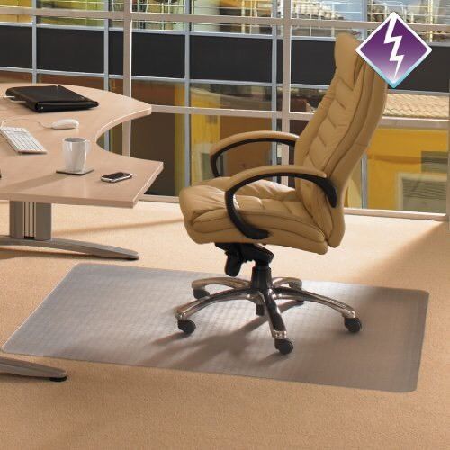 Floortex antistatic chairmat dissipates static electricity electrical equipment for sale