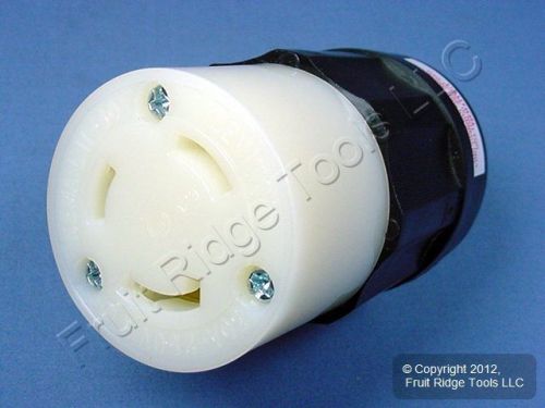 Leviton l11-30r turn locking connector twist lock 30a 250v 3 phase bulk 2673 for sale