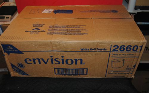 Georgia-Pacific Envision 26601 White High Capacity Roll Towel, 800&#039; x 6 rolls