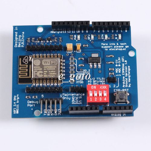 Esp-12e esp8266 uart wifi wireless shield for arduino uno r3 for sale