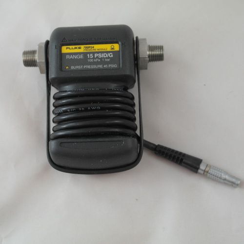 Fluke 700 p24 pressure module, 15 psid/g, burst pressure 45 psig,  very good for sale