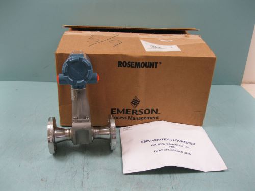 1&#034; 150# Rosemount 8800 DF010SA1N1P1Q4Q8 Hart Vortex Flowmeter NEW B11 (1937)