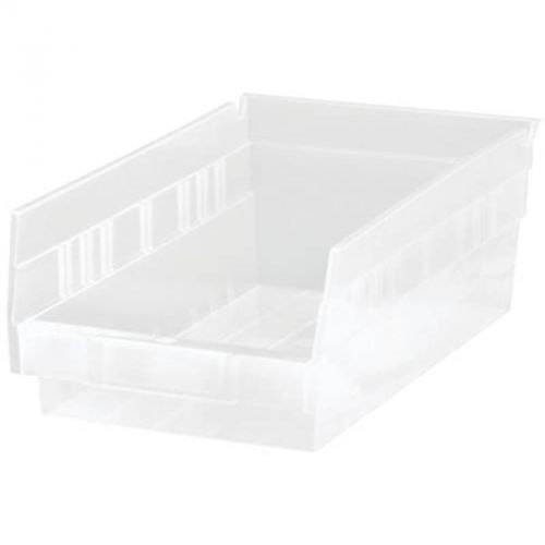 Shelf bin 11-5/8x6-5/8x4 clr quantum storage systems storage containers qsb102cl for sale