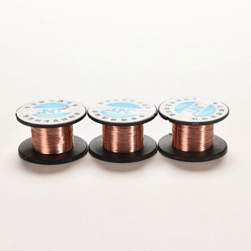 2PCS 0.1MM Copper Soldering Solder PPA Enamelled Repair Reel Wire G6F