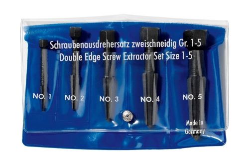 RENNSTEIG 471 900 3 NO. 1-5 CHR VANDIUM STEEL 3/16-3/4 5PC SCREW EXTRACTOR SET